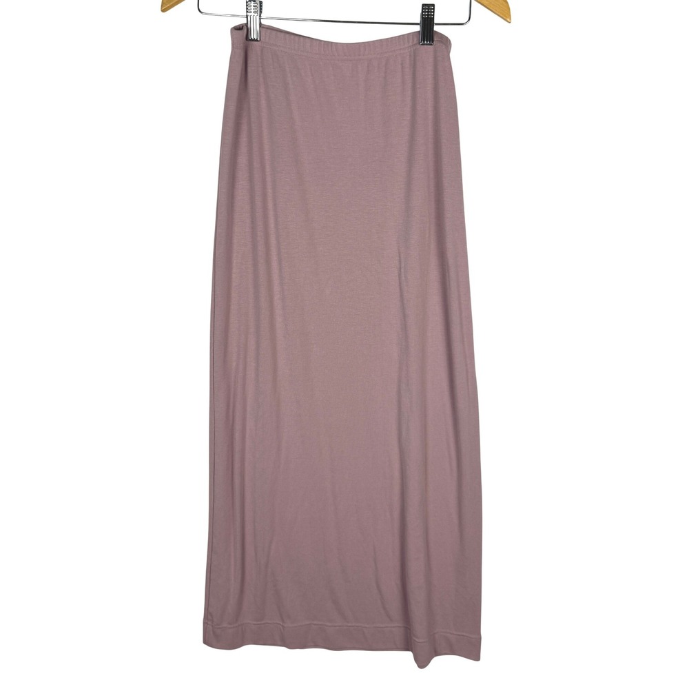 Free People Free-est Womens XS Dusty Rose Mauve Jersey Knit Maxi Skirt OB1441753